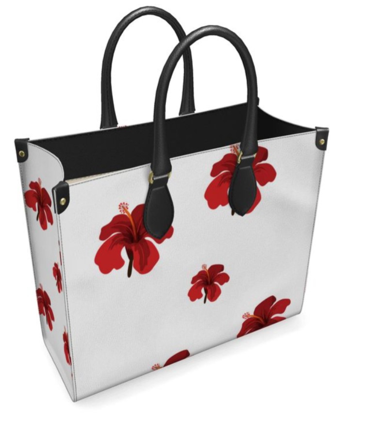 Red Floral Arm Bag